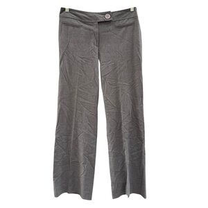 Donna Degnan Women's Grey Wide Leg Trouser Pants Size 8